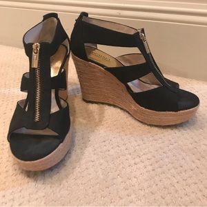 Michael Kors Black Wedges